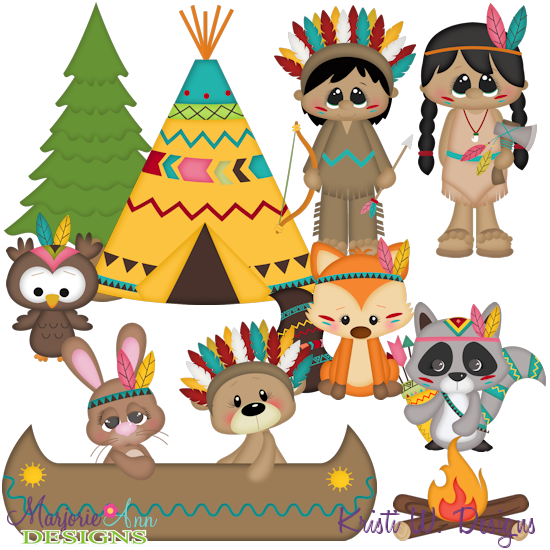 Native Friends SVG Cutting Files Includes Clipart - Click Image to Close
